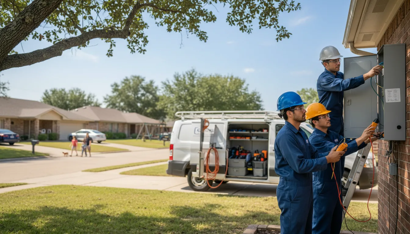 Certified electrician providing emergency electrical services in Dacoma, OK